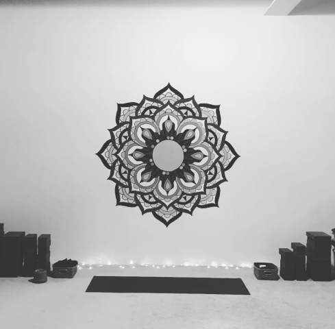 Yoga Hero Leeds Mandala Black and White